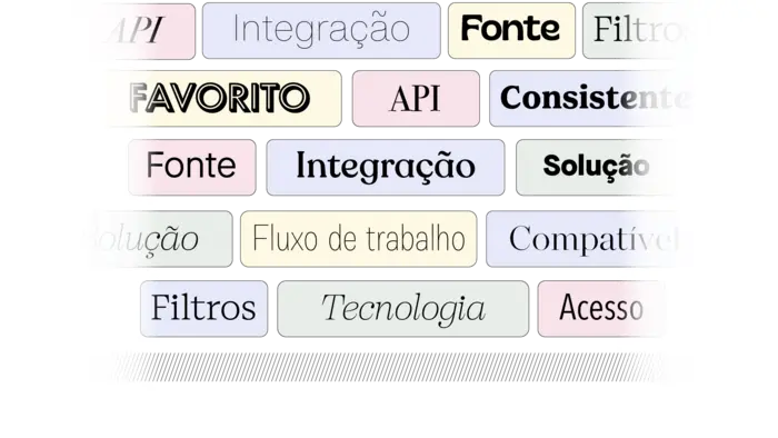 Diferentes termos relacionados a integrações de parceiros